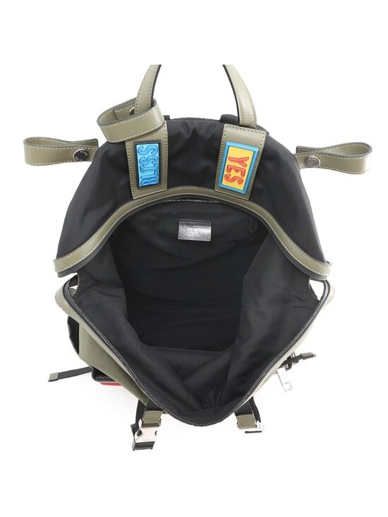 Fendi Backpack Nylon Leather Siu with Chair main image 6